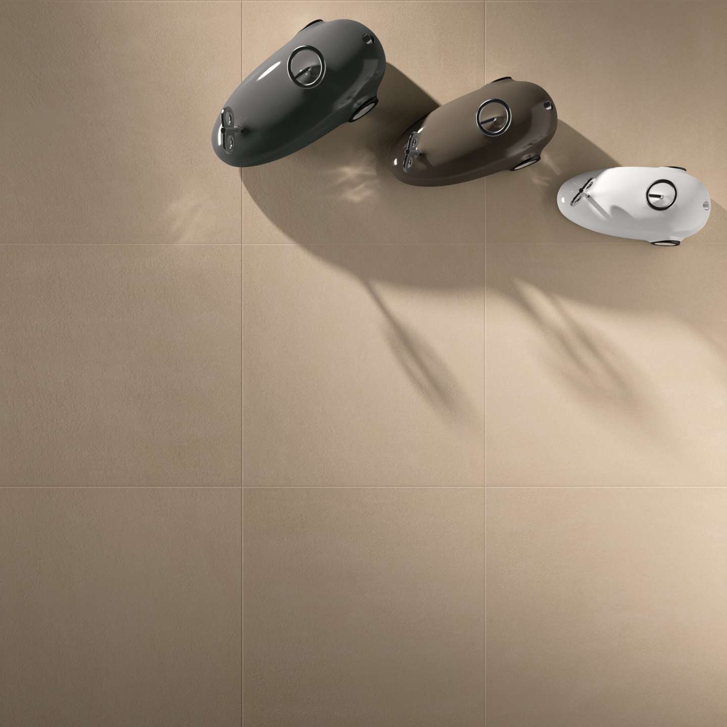 Just Beige 4 Vue en plan d'un carrelage beige de la collection Just Beige avec finitions naturelle